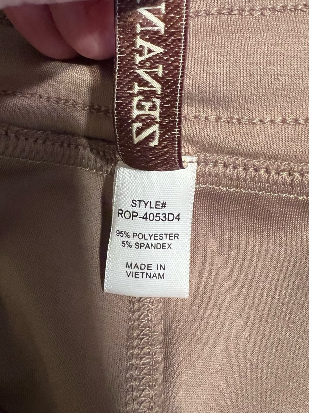 Zenana Mocha Scuba Drawstring Jogger Style Sweatpants (ROP-4053D4) NWOT S #2561 - Picture 5 of 8